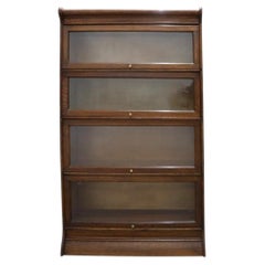 Widman Arts & Crafts Oak 4-Stack Barrister Bookcase Signed C1920