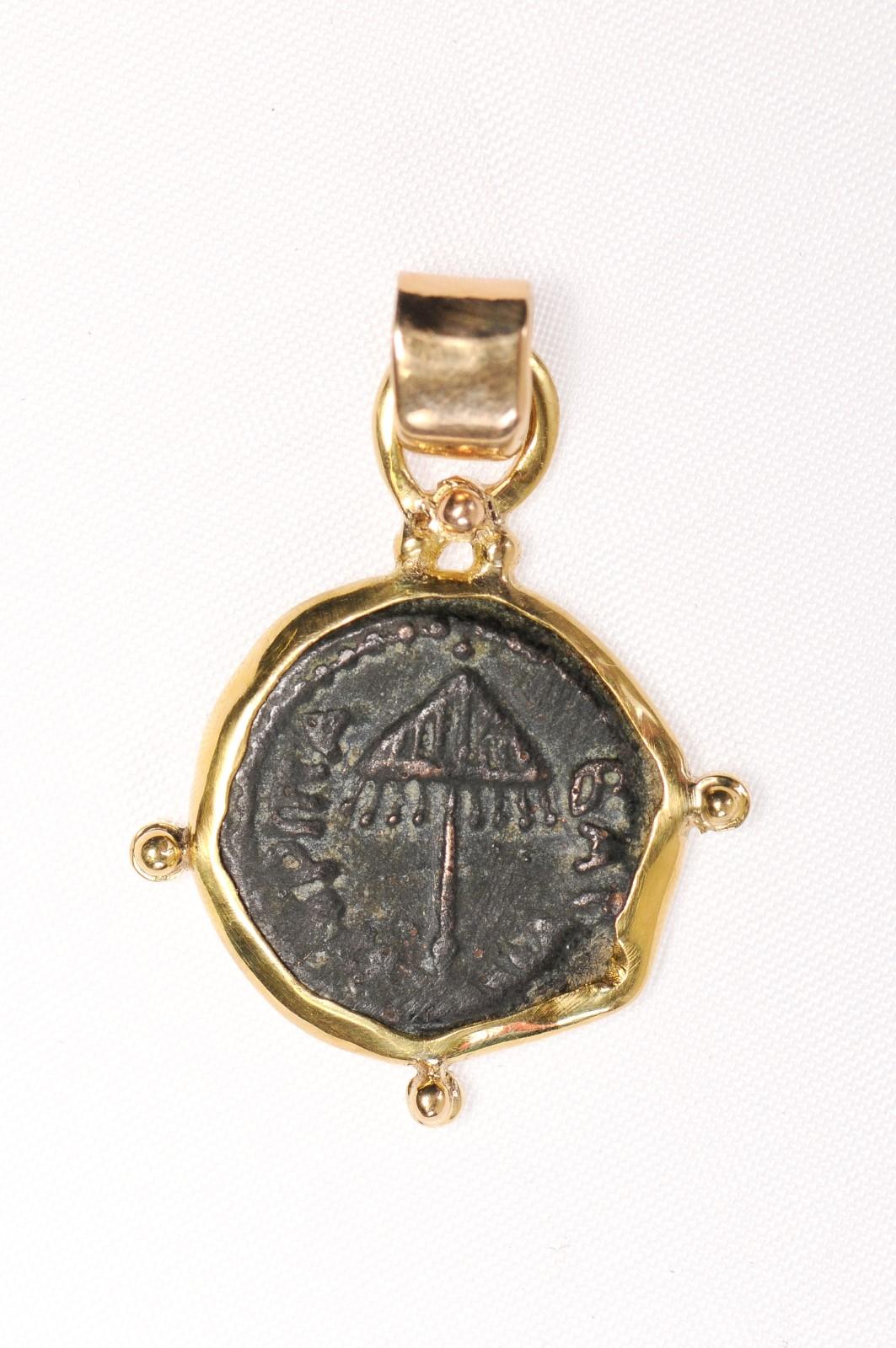 widow's mite coin necklace