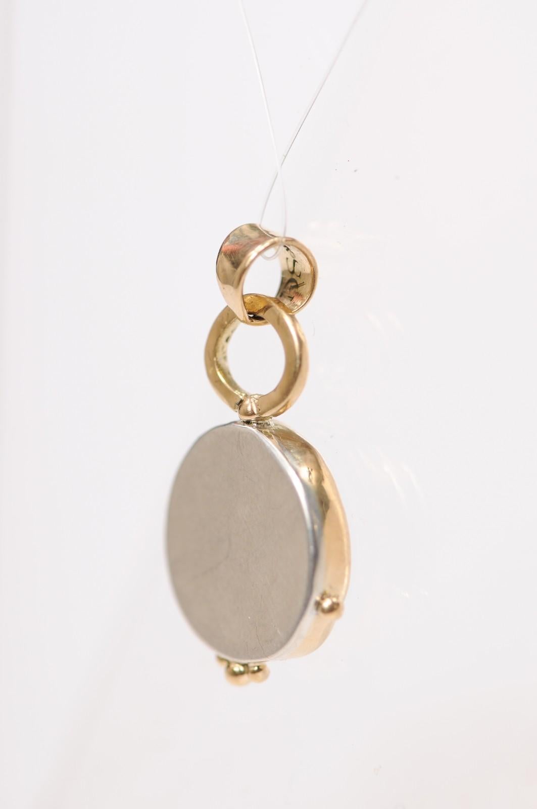 Pendentif Prutah [pièce] en forme de mite de veuve avec 18K en vente 3
