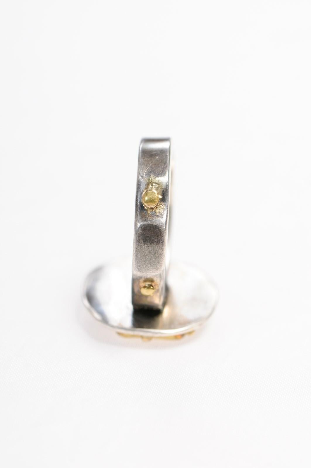 For Sale:  Widow's Mite Ring, 22kt Gold & Sterling 9