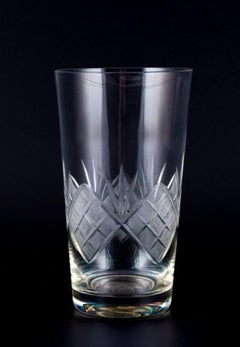 "Wien Antik", Lyngby Glas, Denmark, Four Drinking Glasses, 1930/40s