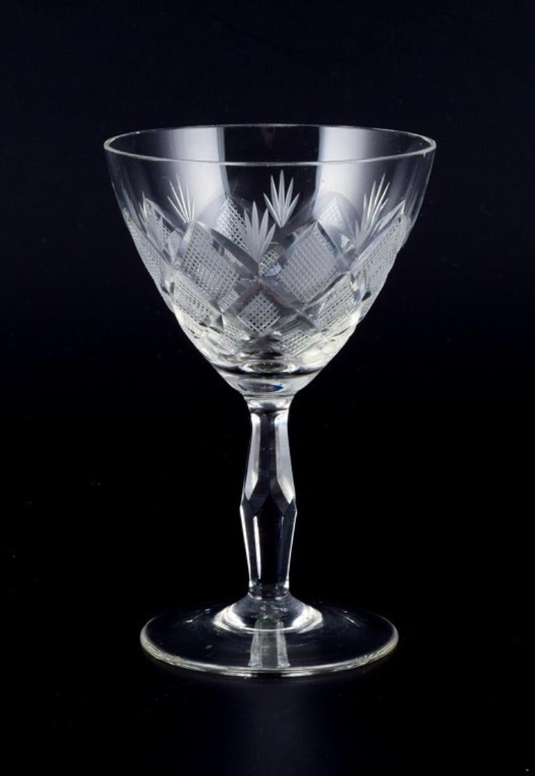 Wien Antik, Lyngby Glas, Dänemark, Vintage-Satz von sechs Sherry-Gläsern. (Dänisch) im Angebot