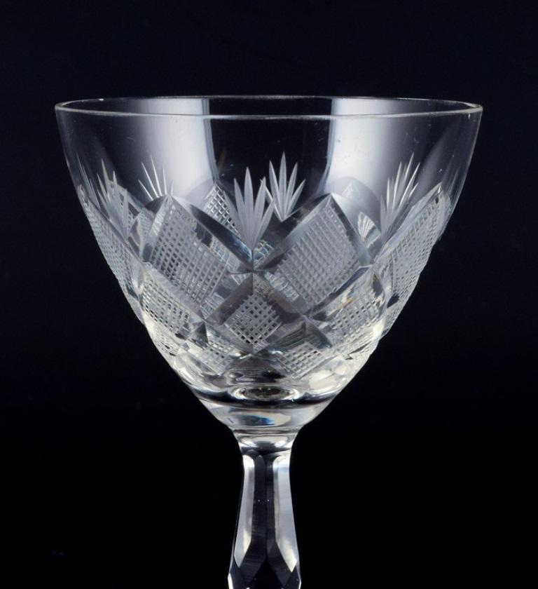 Wien Antik, Lyngby Glas, Dänemark, Vintage-Satz von sechs Sherry-Gläsern. im Zustand „Hervorragend“ im Angebot in Copenhagen, DK