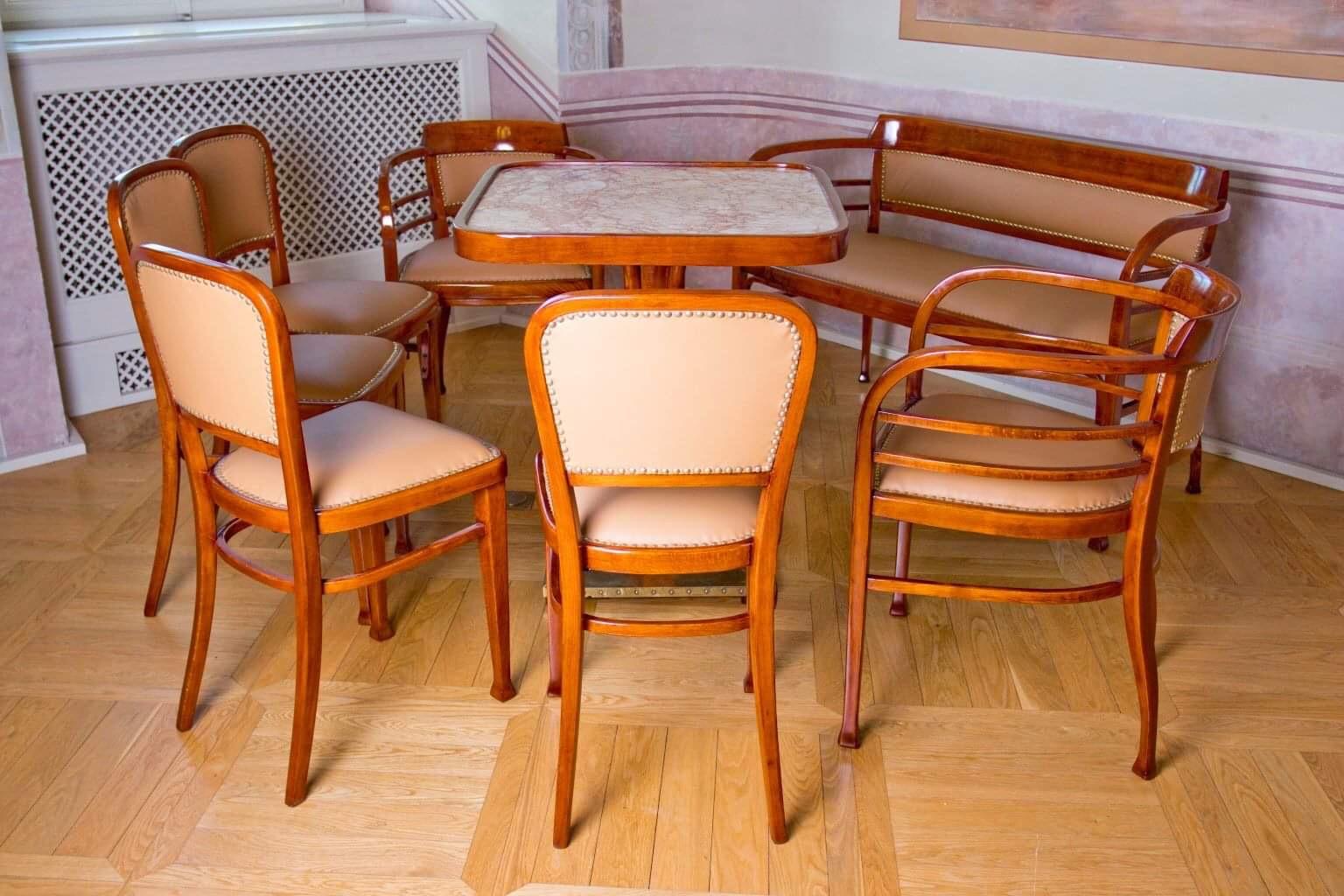 Bentwood Wien Secession Thonet Coffee Set Attributed to Otto Wagner Designer For Sale