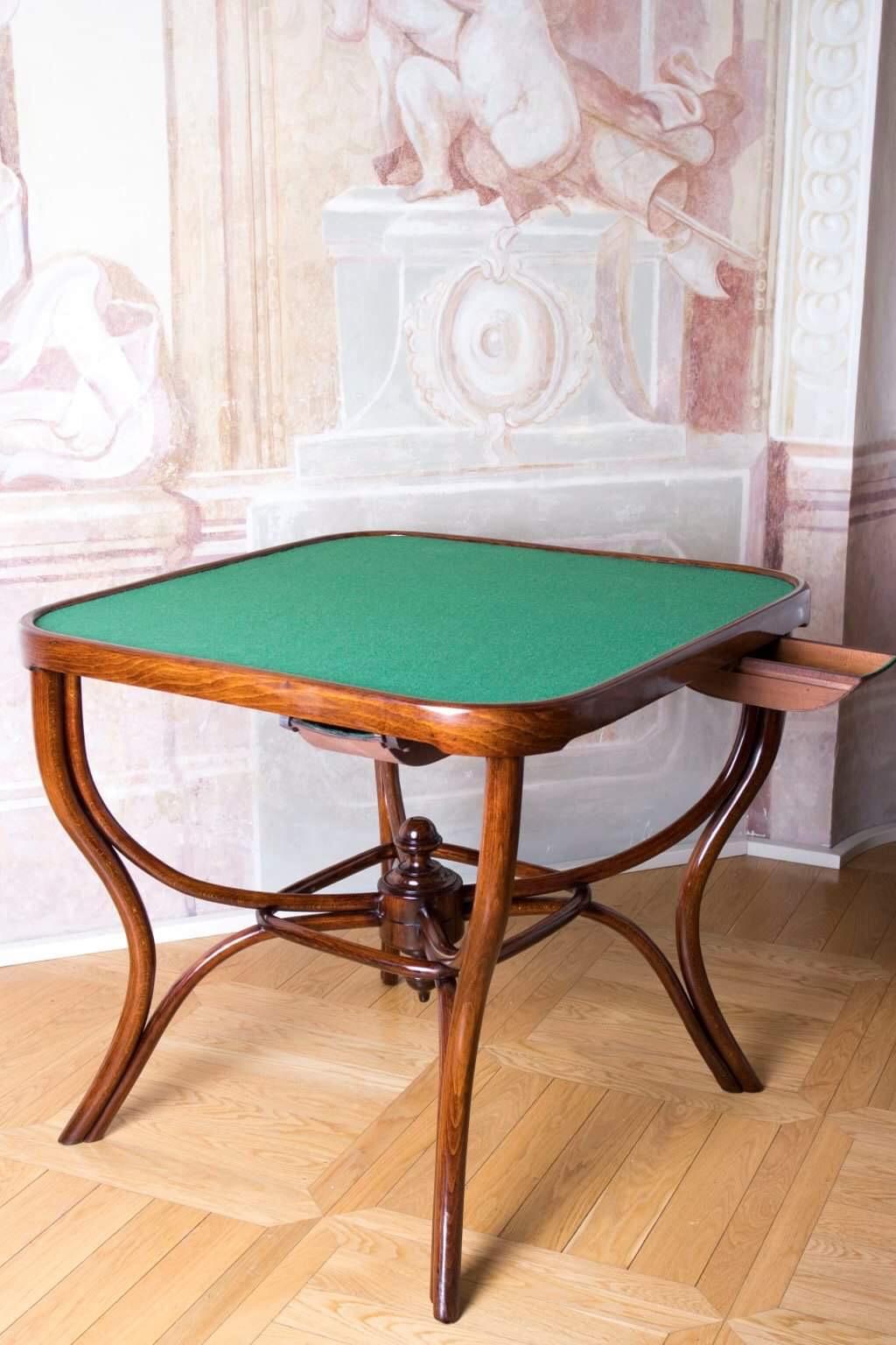 Wien Thonet Secession Card Table For Sale 1