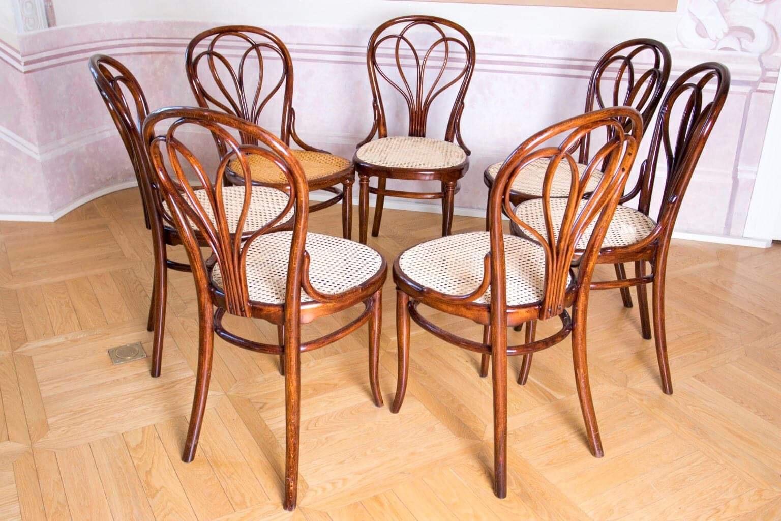 Wien Thonet Secession Chairs No.25 For Sale 3