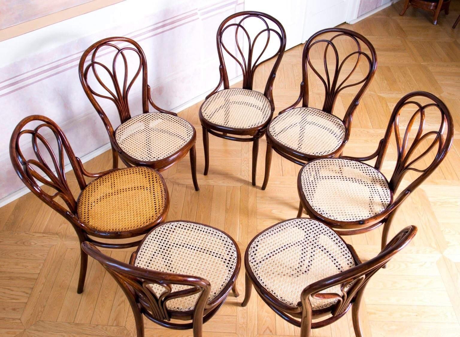 Wien Thonet Secession Chairs No.25 For Sale 4