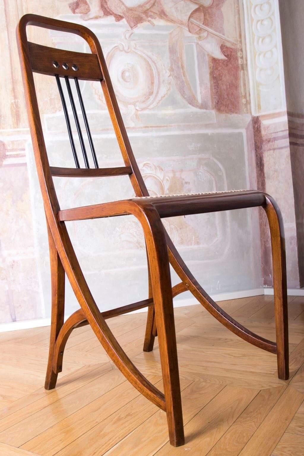 Early 20th Century Wien Thonet Art Nouveau Chairs No.511 Designed by Josef Hofmann For Sale