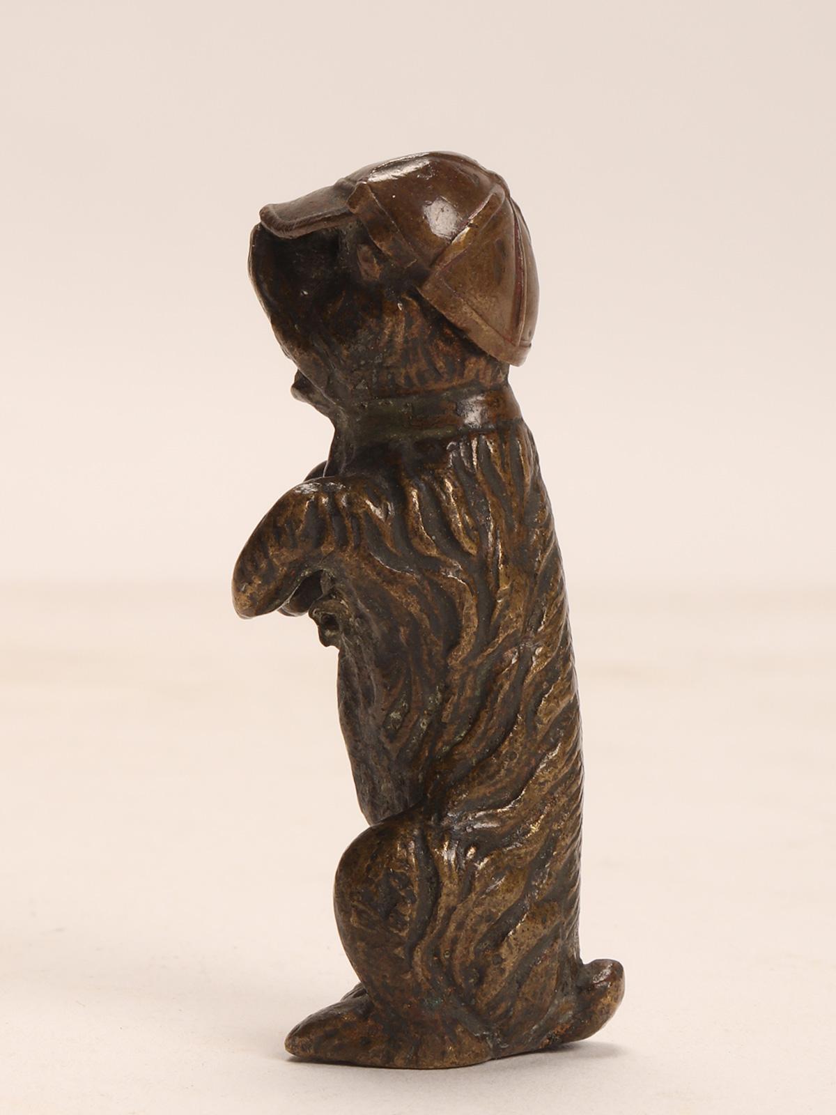 19th Century Wiener Bronze: a Dog Terrier, Austria 1890 For Sale