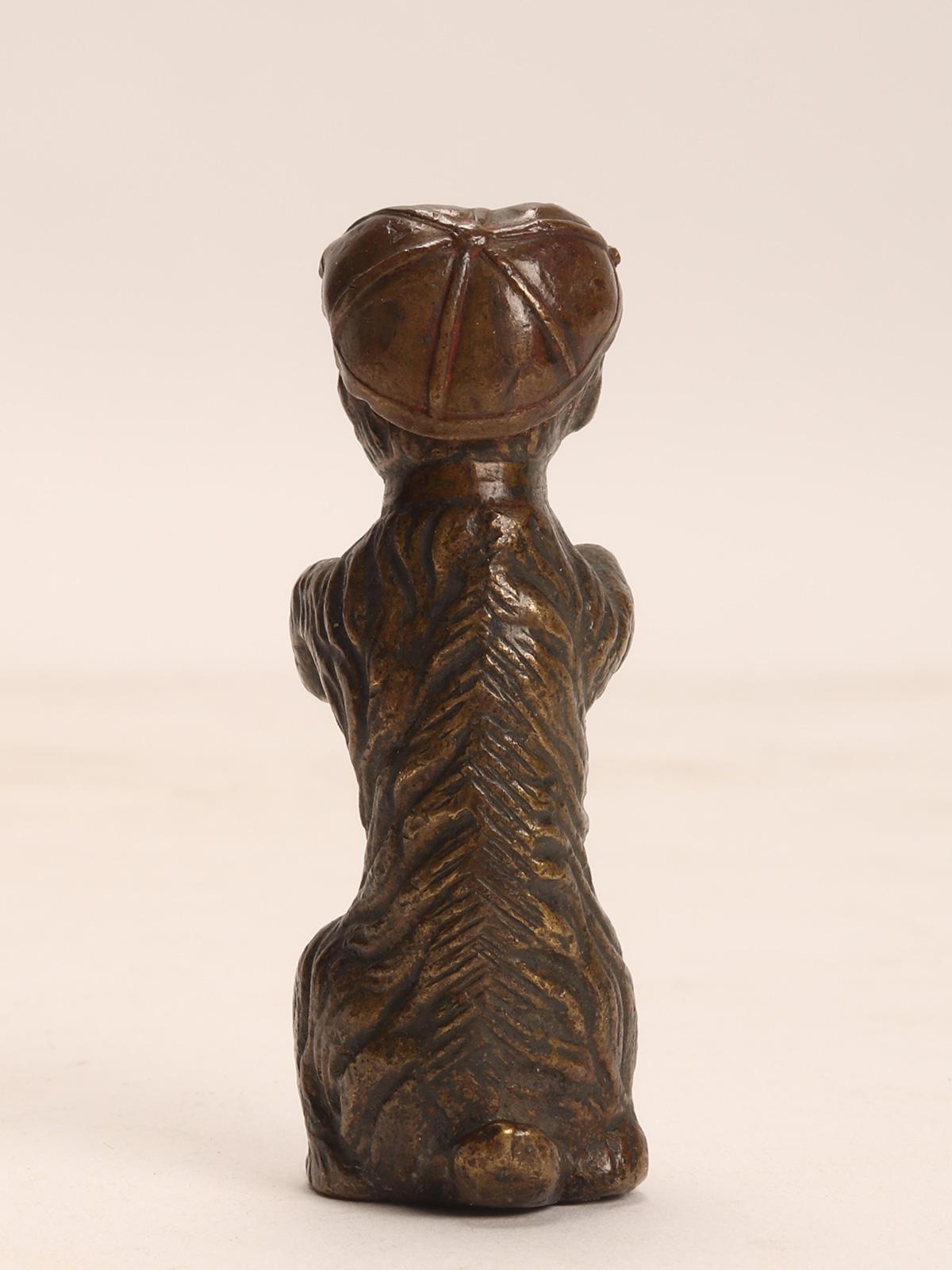 Bronze Wiener : un chien Terrier, Autriche 1890.  en vente 1