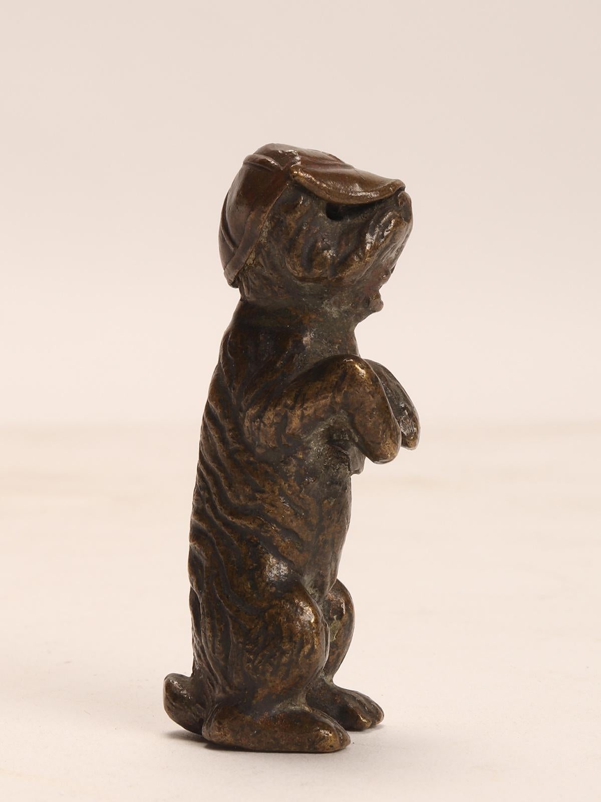 Bronze Wiener : un chien Terrier, Autriche 1890.  en vente 3