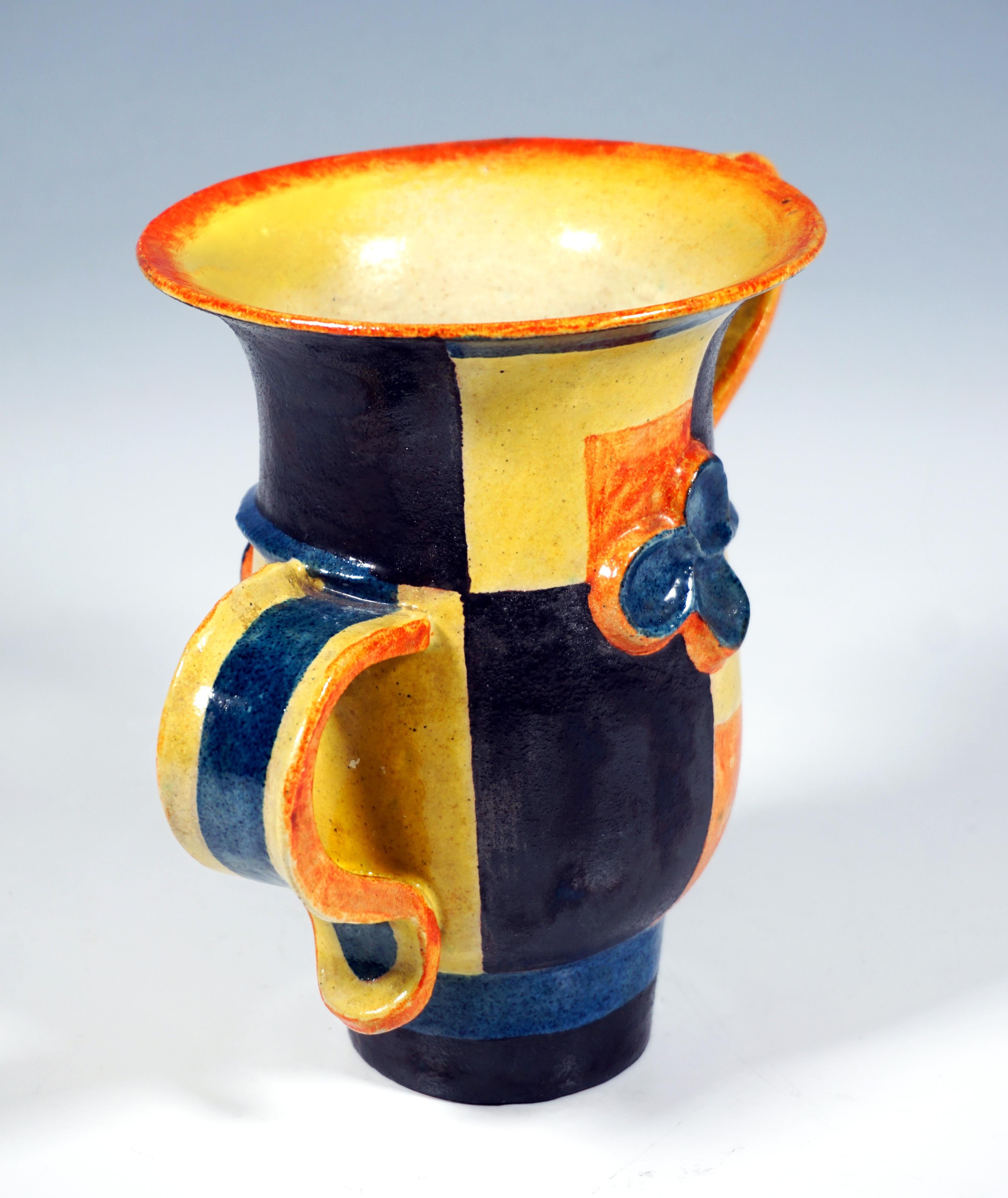 Fait main Céramique d'art Wiener Werkstaette de style expressif, vase, de V. Wieselthier 1927 en vente