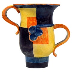 Ceramica d'arte Wiener Werkstaette Stile espressivo, Vaso, di V.I.I. 1927