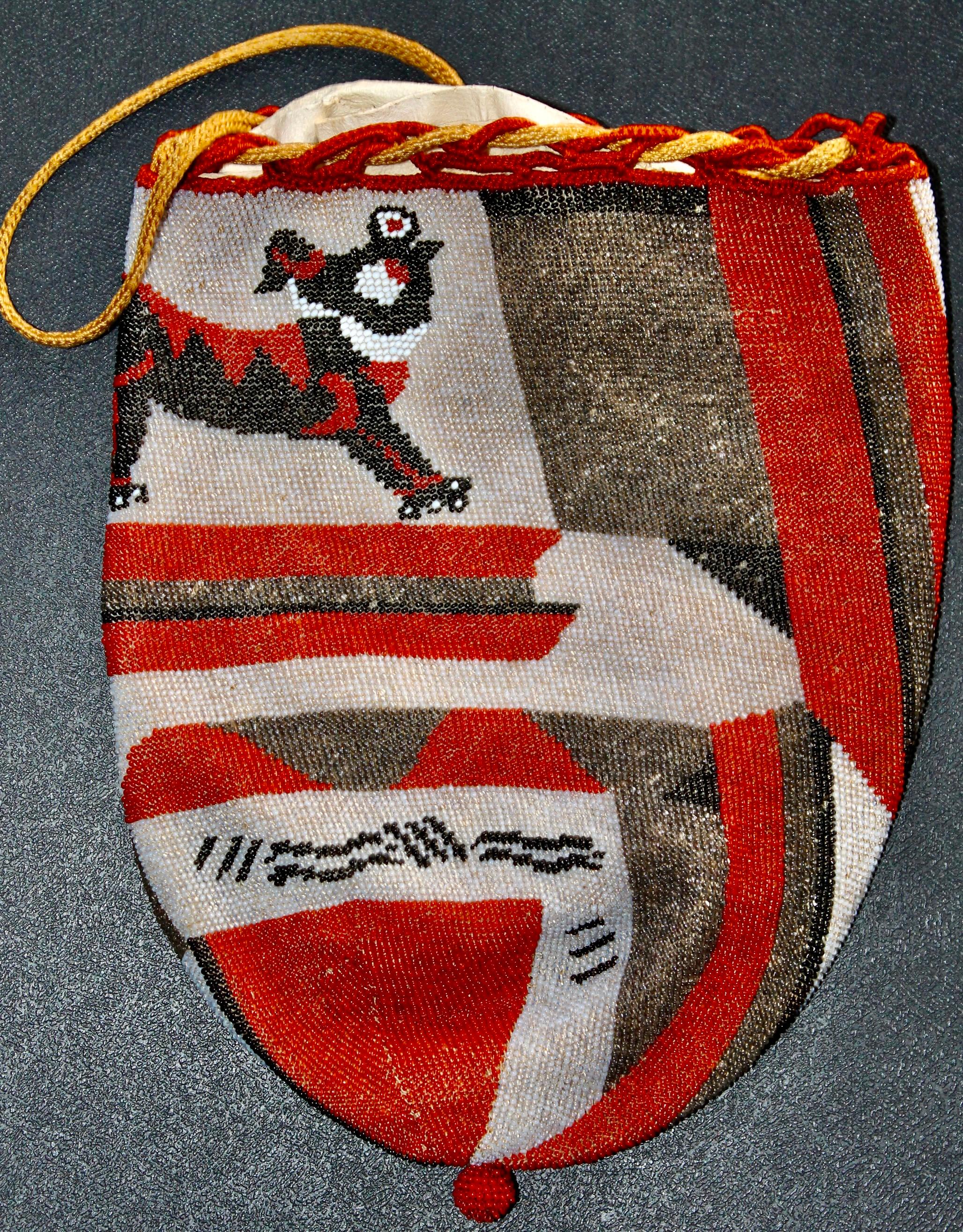 Wiener Werkstatt Beaded Bag Maria Likarz (attributed( For Sale 1