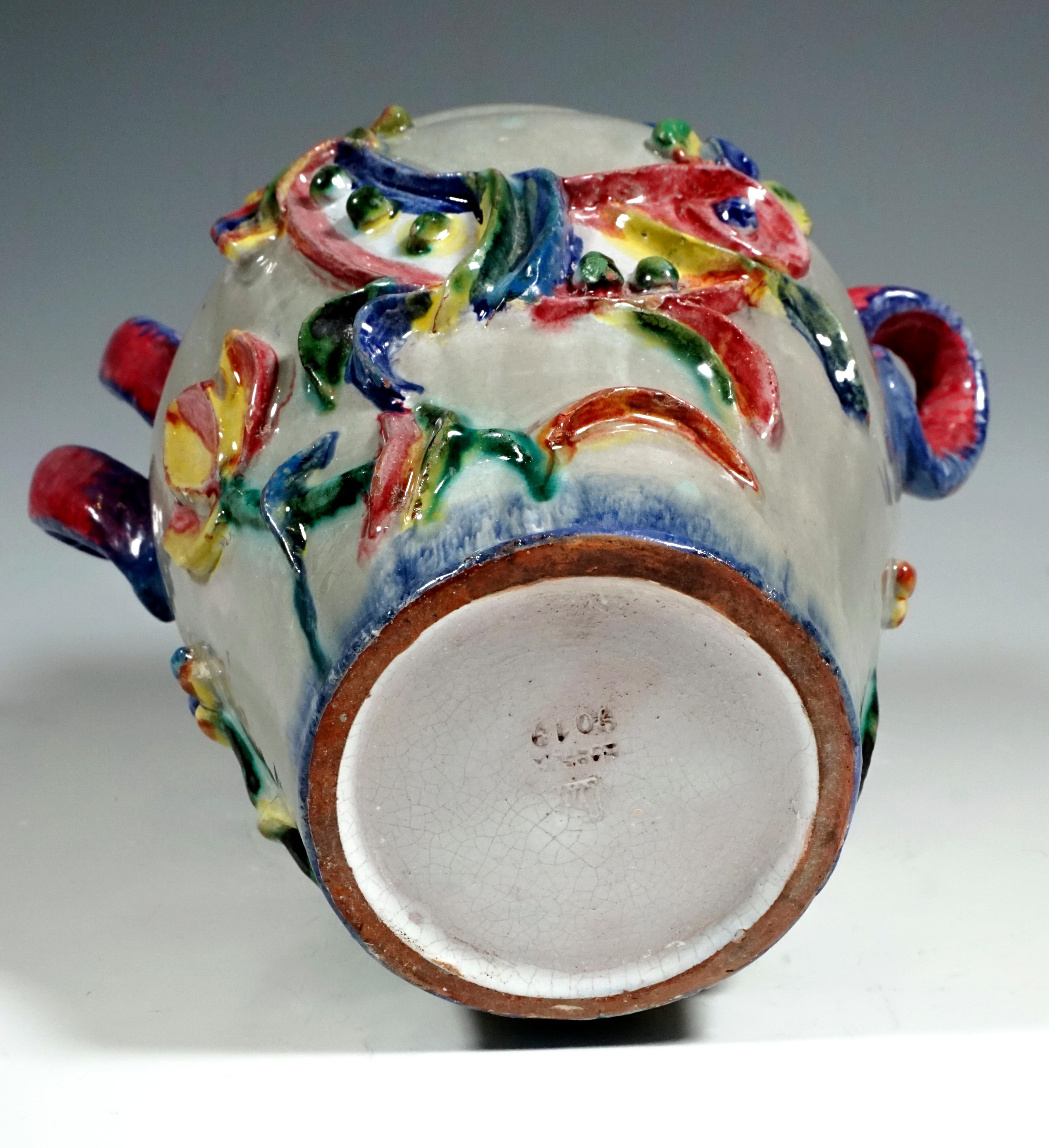 Hand-Crafted Wiener Werkstätte Art Ceramics Expressive Style Vase by Vally Wieselthier, 1922