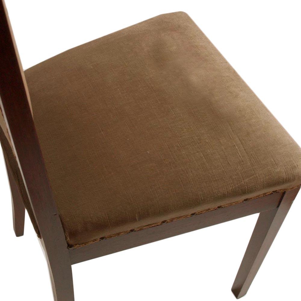 Austrian Wiener Werkstätte Modernist Chairs in Walnut, Original Taupe Velvet Upholstery For Sale