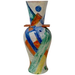 Wiener Werkstätte Ceramic Vase by Gudrun Baudisch