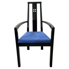 Wiener Werkstatte Josef Hoffmann Style High Back Armchair