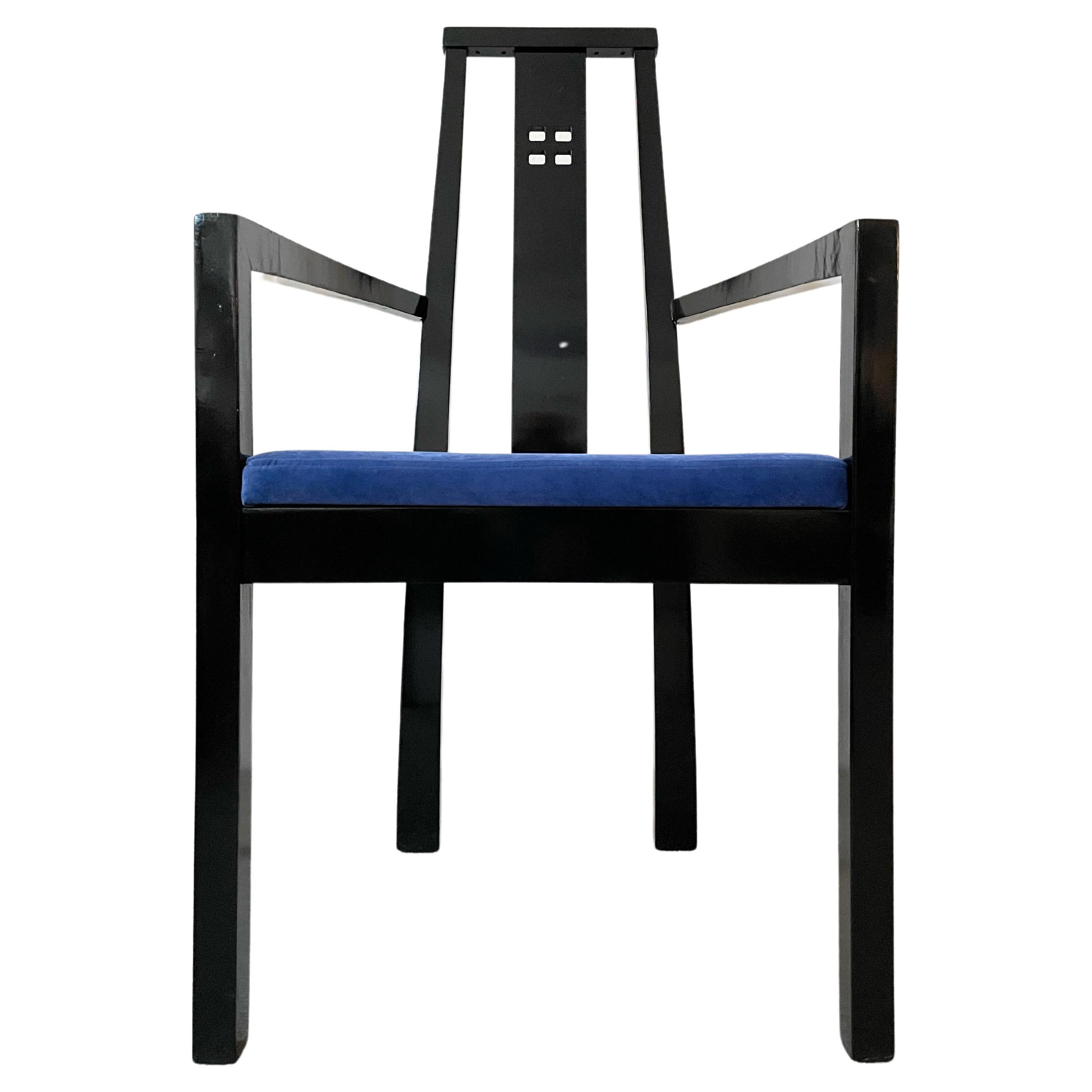 Wiener Werkstatte Josef Hoffmann Style High Back Armchair at 1stDibs |  wiener werkstätte chair