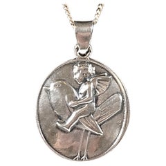 Collana con medaglione Wiener Werkstätte, Bertold Löffler, Vienna 1910 circa