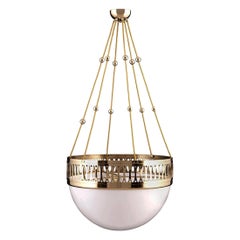 Lampadario a sospensione Wiener Werkstätte Opaline Jugenstil, Re Edition