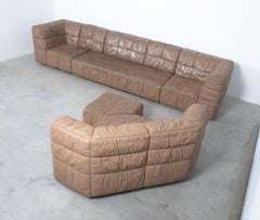Wiener Werkstätten Castell Hans Hopfer Sectional Sofa Group, Austria, 1972