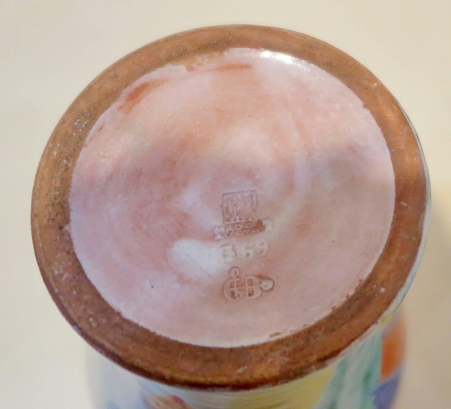 Vienna Secession Wiener Werkstätte Ceramic Vase by Gudrun Baudisch