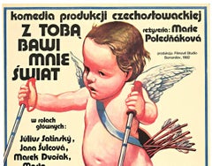 Original "The World Amuses Me With You." vintage movie poster