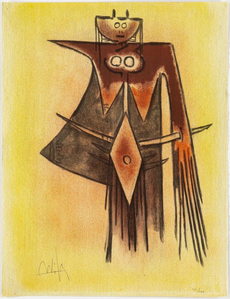 Wifredo Lam, Portfolio von 10 signierten Farblithografien, Auflage 123 von 262 (Moderne) im Angebot