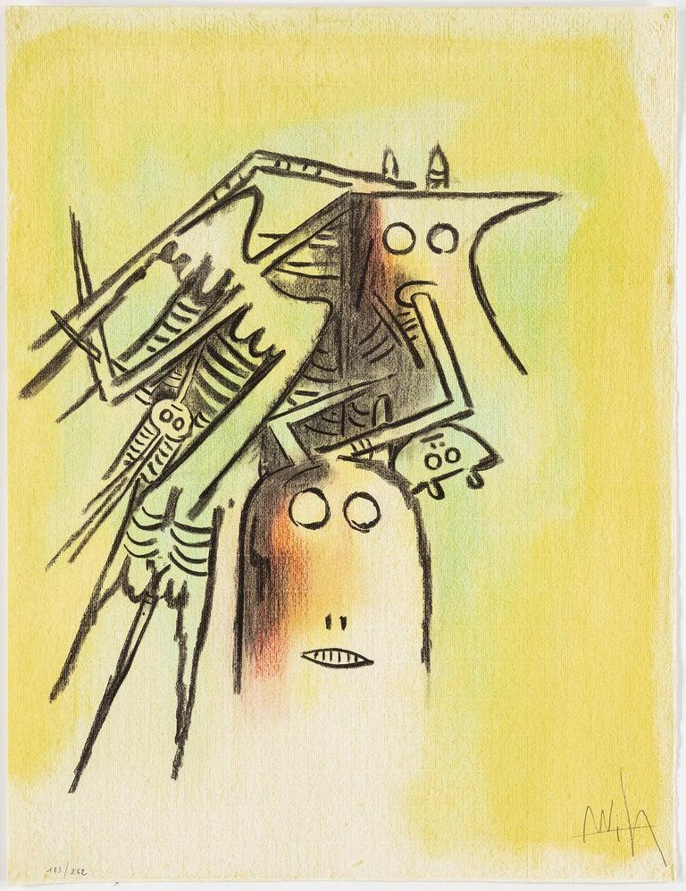 Wifredo Lam, Portfolio von 10 signierten Farblithografien, Auflage 123 von 262 im Zustand „Gut“ im Angebot in New York, NY