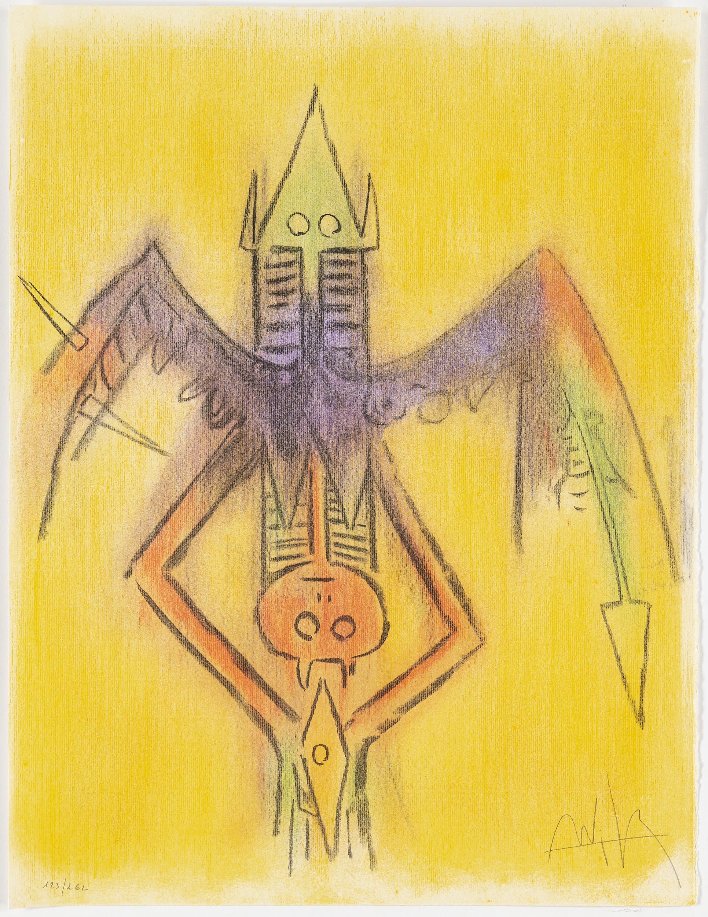 Modern Wifredo Lam, Portfolio of 10 Signed Color Lithographs, Edition 123 of 262 For Sale