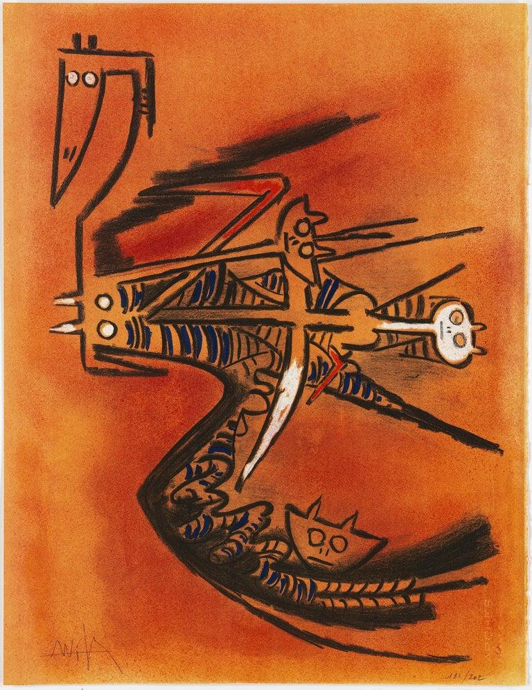 Wifredo Lam, Portfolio von 10 signierten Farblithografien, Auflage 123 von 262 im Angebot 3