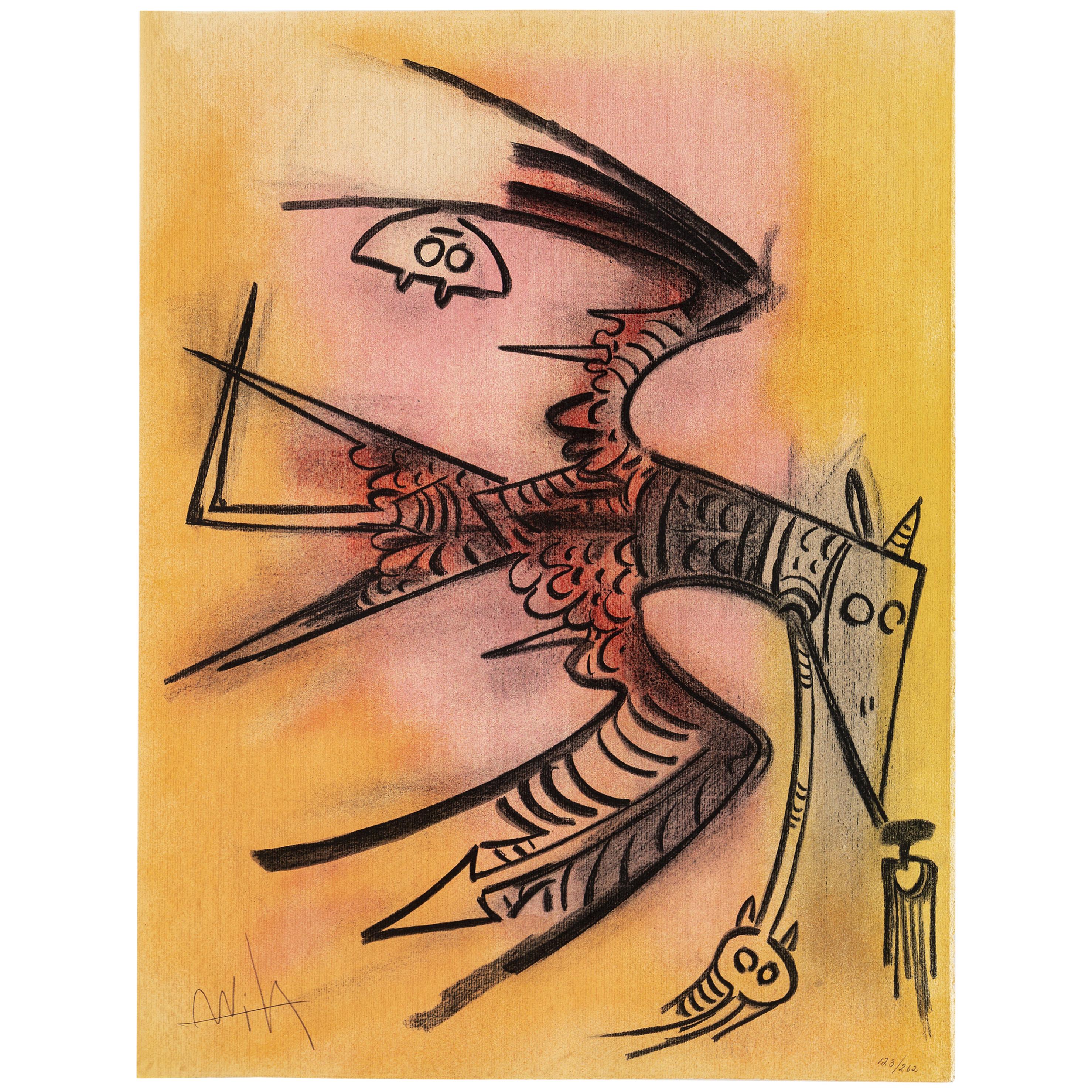 Wifredo Lam, Portfolio of 10 Signed Color Lithographs, Edition 123 of 262 For Sale