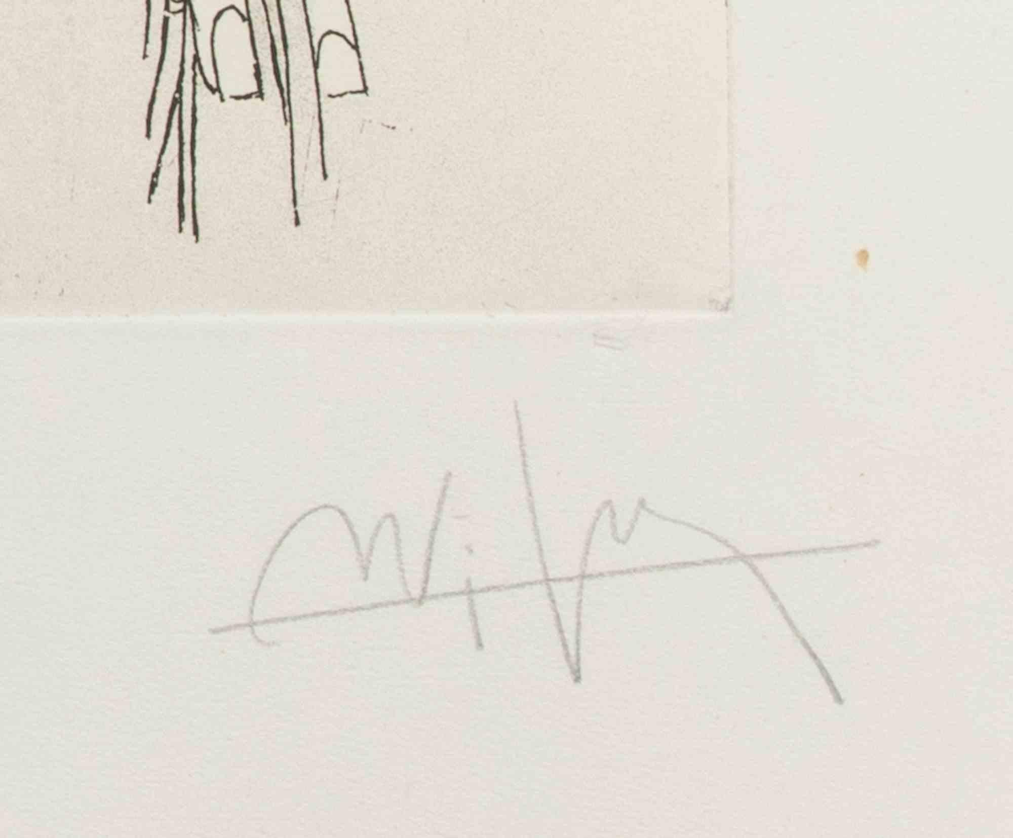 Apostroph - Aguafuerte de Wifredo Lam - 1967 en venta 1