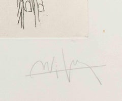 Apostroph - Etching by Wifredo Lam - 1967