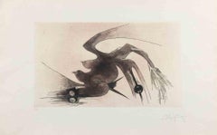 Apostroph - Etching by Wifredo Lam - 1967