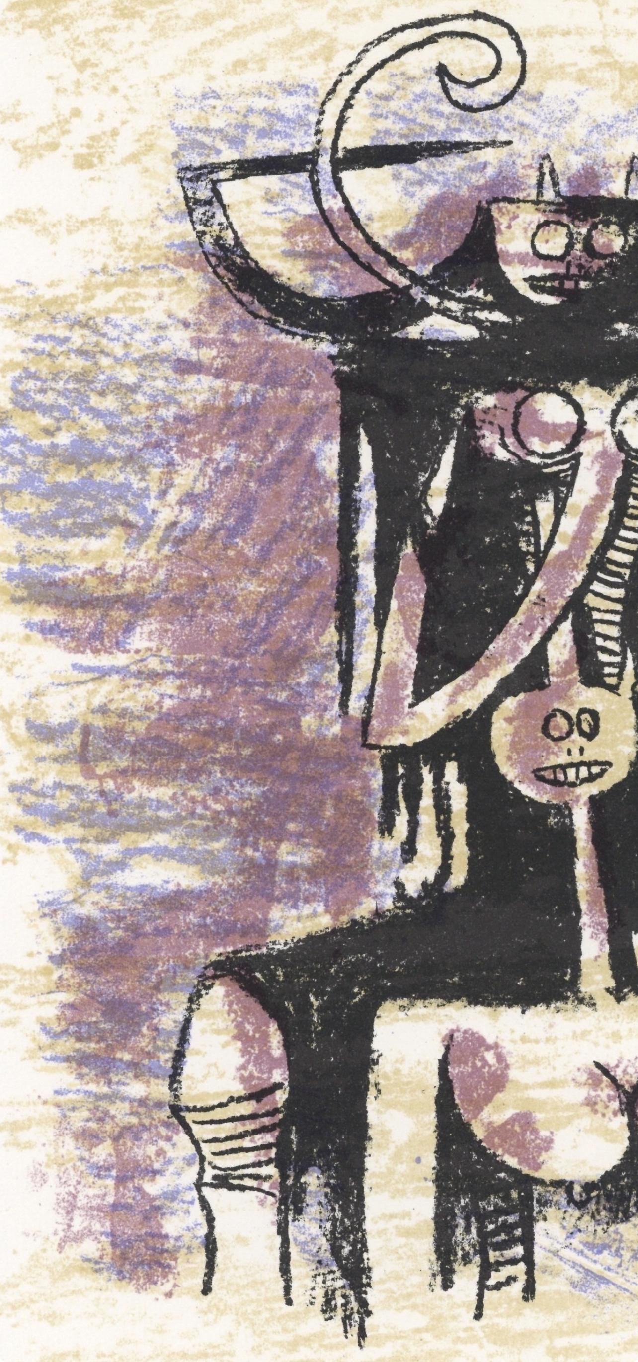 Canaïma, Société internationale d'art XXe siècle - Print Moderno di Wifredo Lam