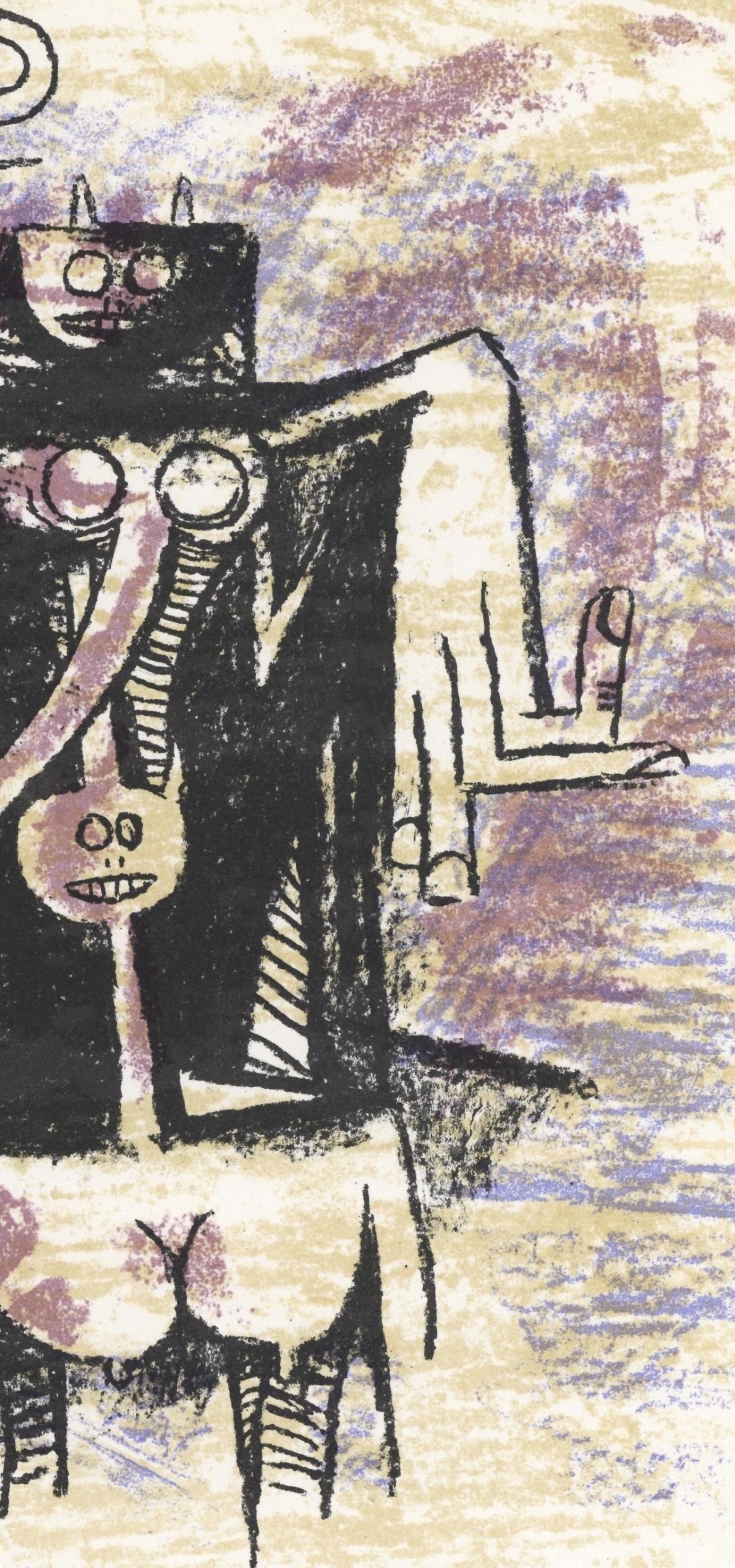 Canaïma, Société internationale d'art XXe siècle - Landscape Print Beige di Wifredo Lam