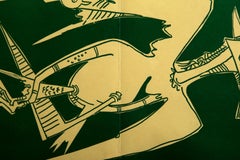 Cigognes Ciseaux Gigognes (Nesting Scissor Storks), Lithograph by Wifredo Lam