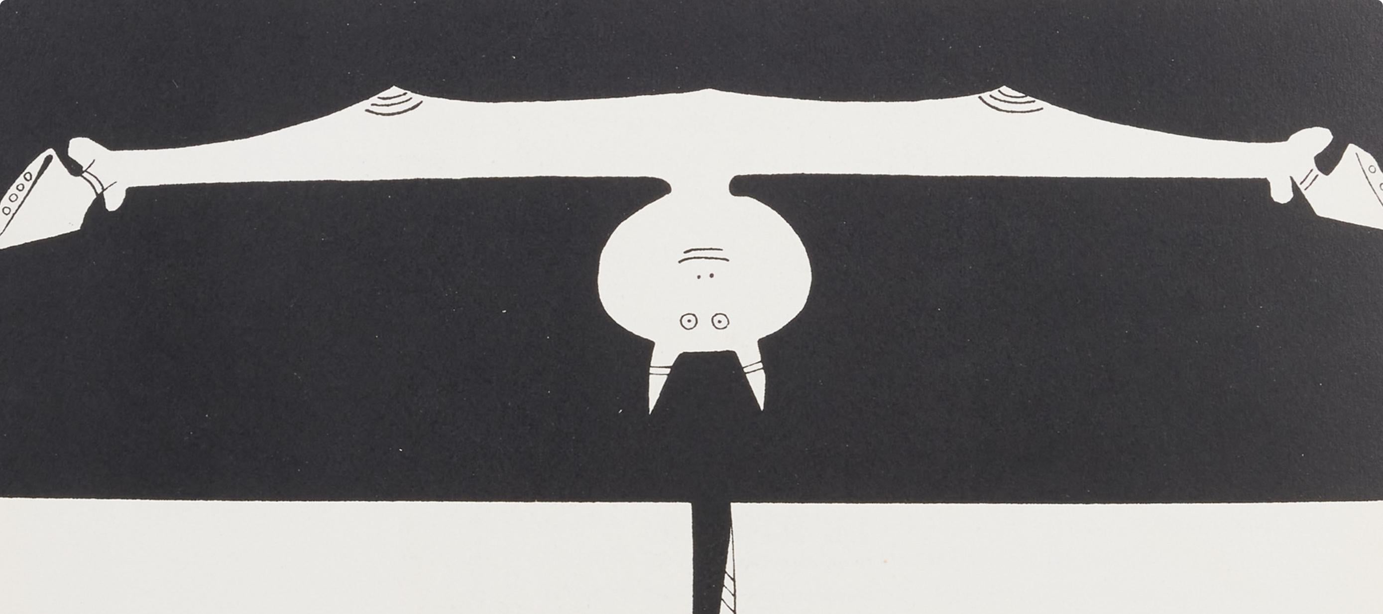 Composición, Derrière le miroir - Print Moderno de Wifredo Lam