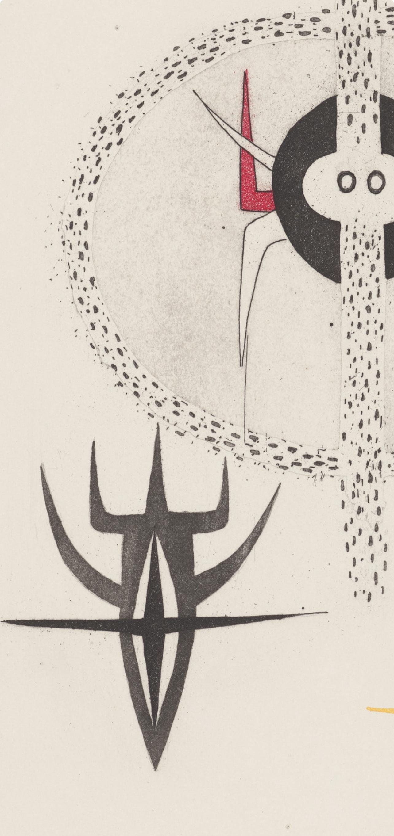 Composition, Feuilles éparses, Wifredo Lam 林飛龍 For Sale 2