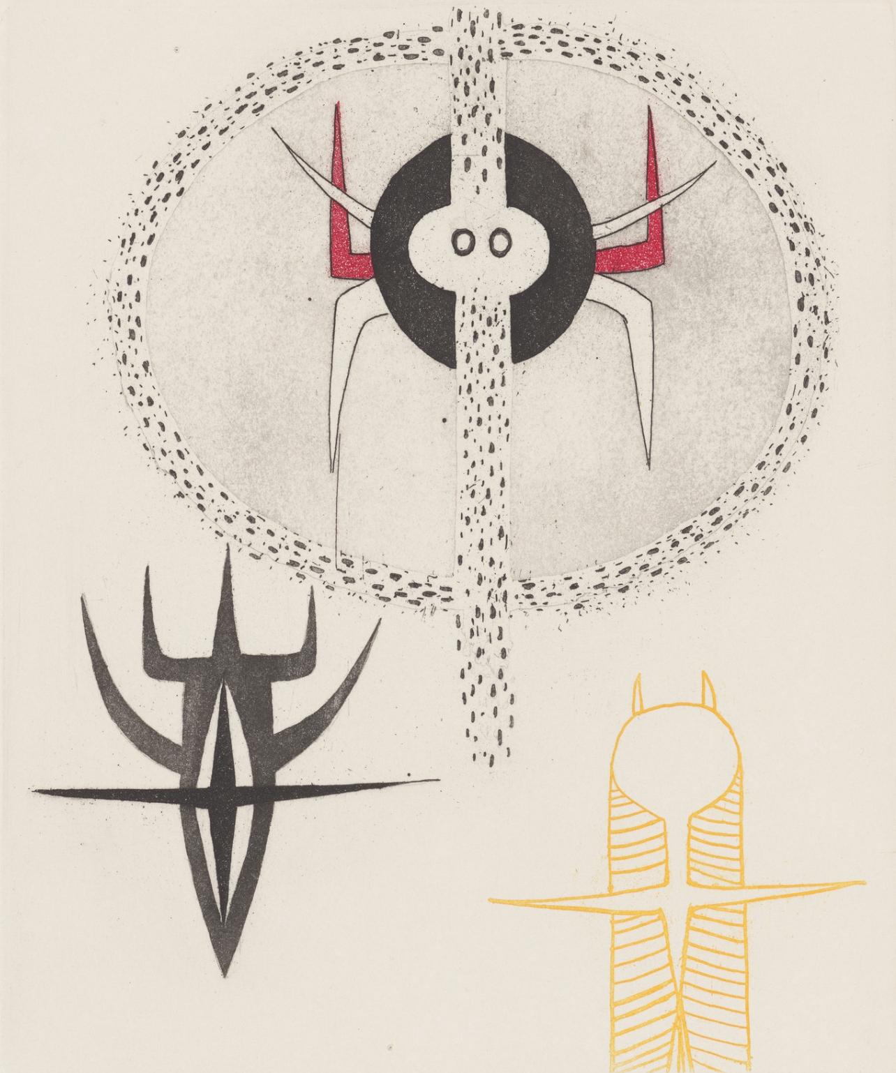 Zusammensetzung, Feuilles éparses, Wifredo Lam 林飛龍