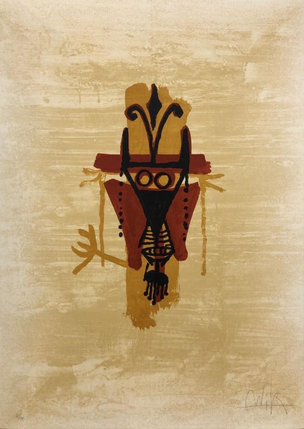 Wifredo Lam Abstract Print - El ultimo viaje del buque fantasma - 12