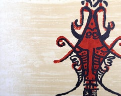 El Ultimo Viaje Del Buque Fantasma, Surrealist Lithograph by Wifredo Lam