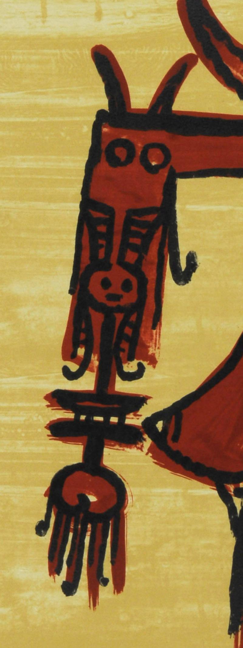 El Ultimo viaje del buque fantasma, Plate I - Print di Wifredo Lam