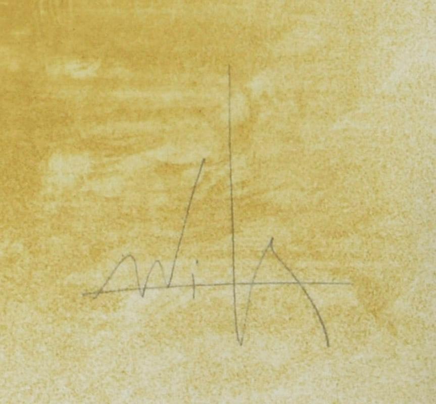 El Ultimo viaje del buque fantasma, Plate I - Abstract Print Beige di Wifredo Lam