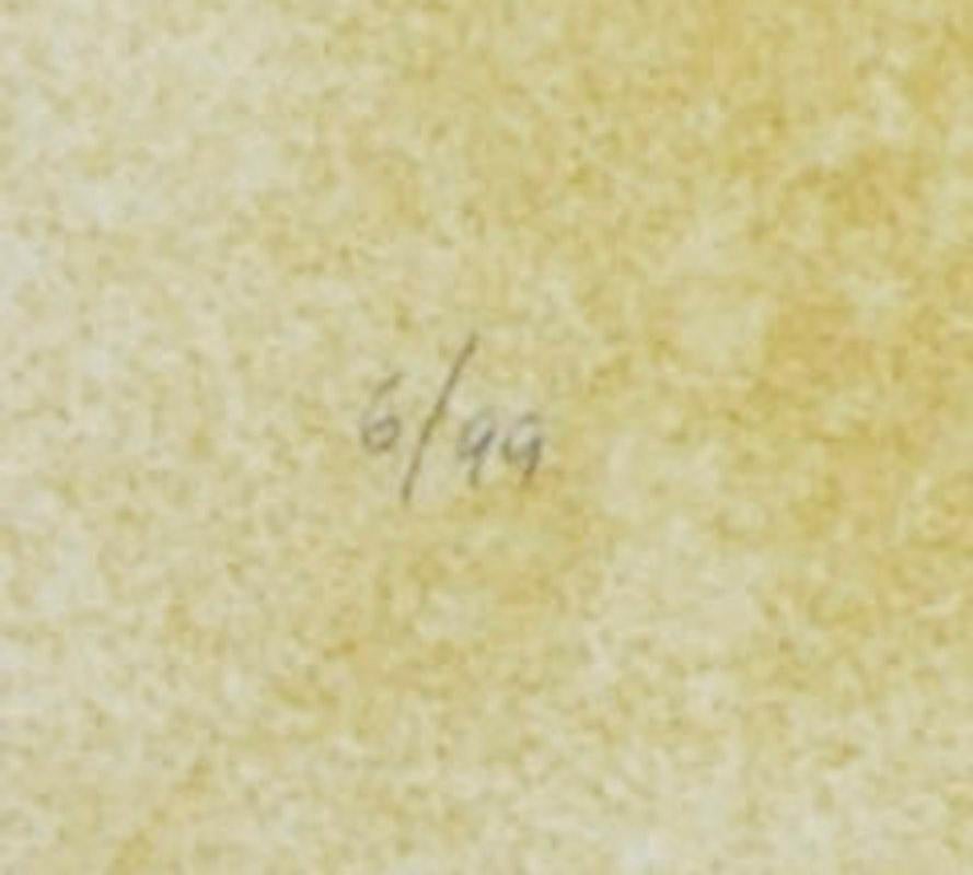 El Ultimo viaje del buque fantasma, Plate I
Litografia a colori, 1976
Firmato e numerato a matita (vedi foto)
Edizione: 99 (6/99)
Da: Gabriel Garcia Marquez, El Ultimo viaie del buque Fantasma
(L'ultimo viaggio del vascello fantasma (1868), 12