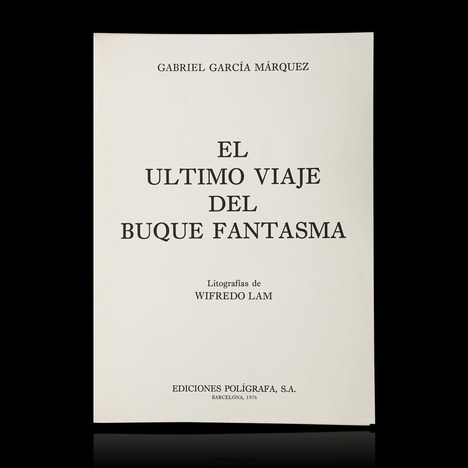 El Ultimo viaje del buque fantasma, Plate IV - Print Surrealismo di Wifredo Lam