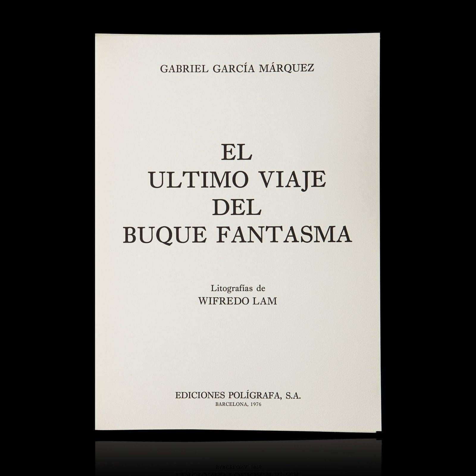 El Ultimo viaje del buque fantasma, planche IV - Surréalisme Print par Wifredo Lam