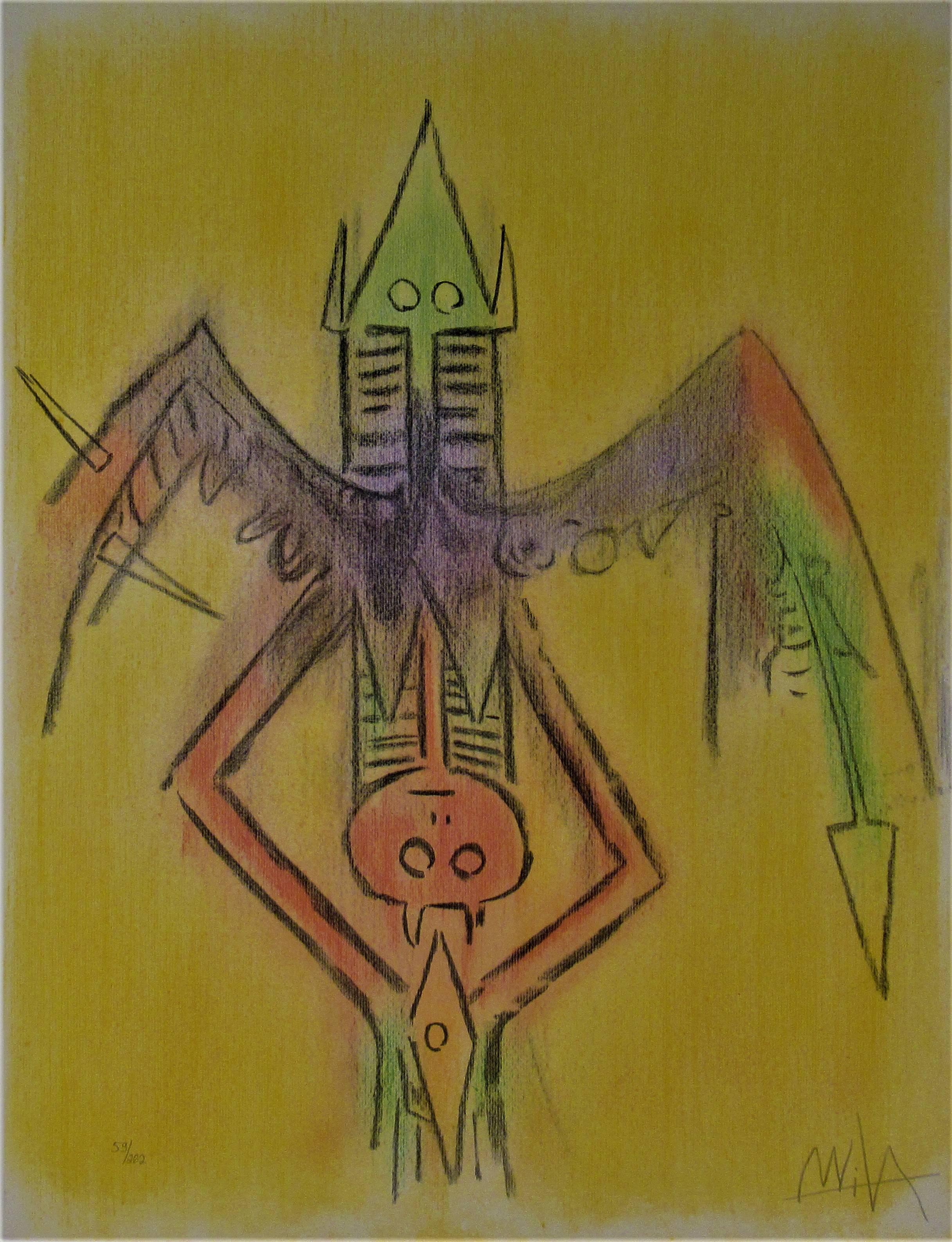 Innocence, from the suite, Pleni Luna. - Print by Wifredo Lam